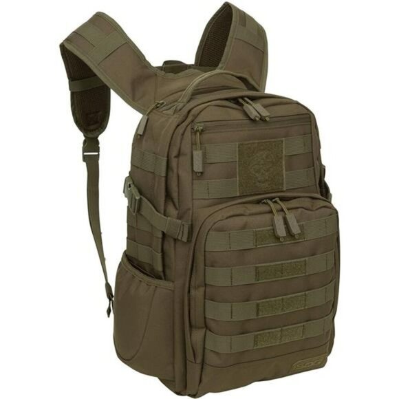 Tactical Backpack Olive Green MOLLE Daypack Hiking Travel Outdoor Gear Bag - Picture 7 of 7